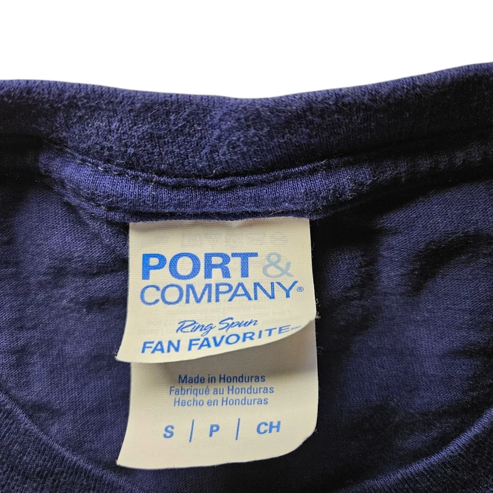 Small Men's Blue Dinosaur Graphic T-Shirt With Funny Saying - Used - Picture 5 of 5